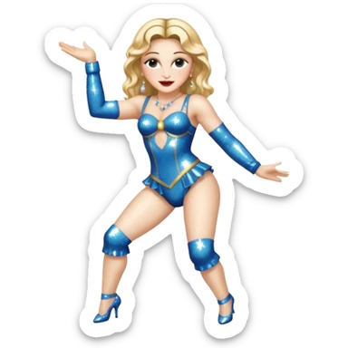 Madonna, full body, dancing sticker