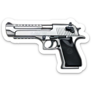 Desert eagle stainless steel 50AE sticker