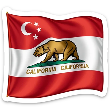 California flag sticker