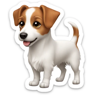 Jack russell terrier long hair sticker