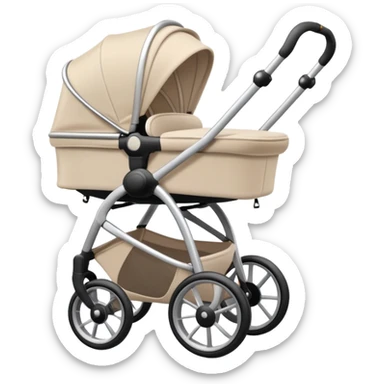 Pale beige stroller sticker