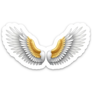 Pair of wings ,in a text copiable format sticker