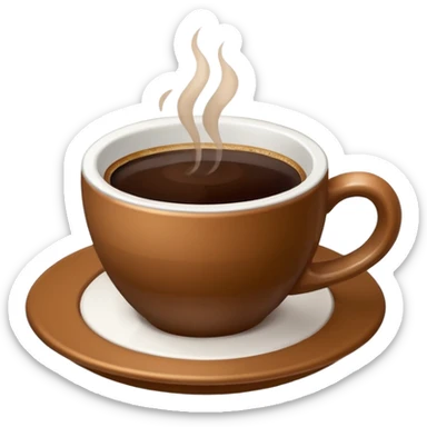 coffe and paper sticker