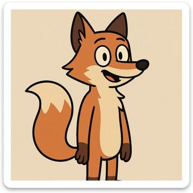 Fox sticker