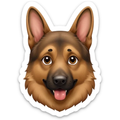 make tongue longer on German Shepard male sticker