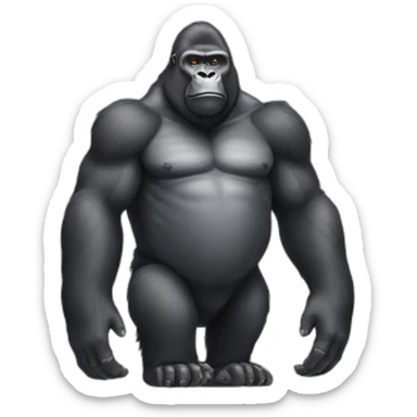 silverback gorilla sticker