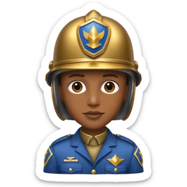 Casco con grado de sargento sticker