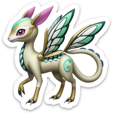 Meloetta-Vernid-Palkia-Trico-Fionbri-Pokémon-Digimon-Fakémon-fusion-hybrid-creature sticker