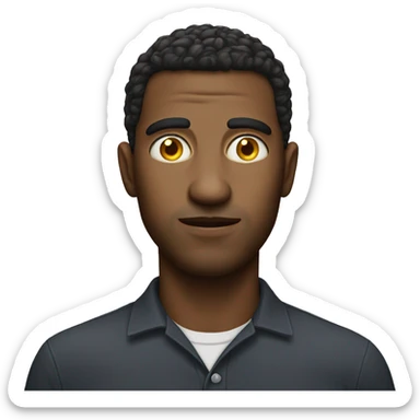 Man with egg eyes sticker