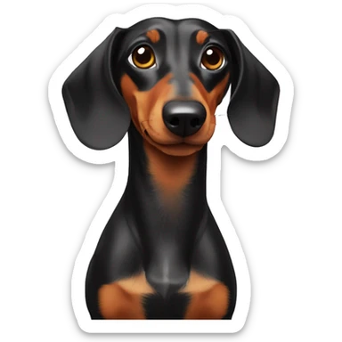 dachshund arlequin sticker