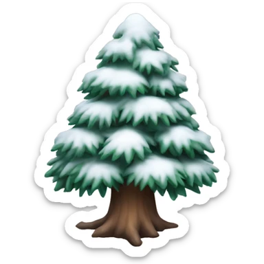 winter pine tree  sticker