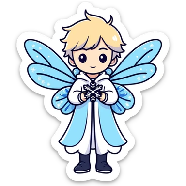 Felix from stray kids as a ice fairy sticker