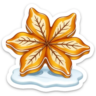 maple taffy line on snow sticker