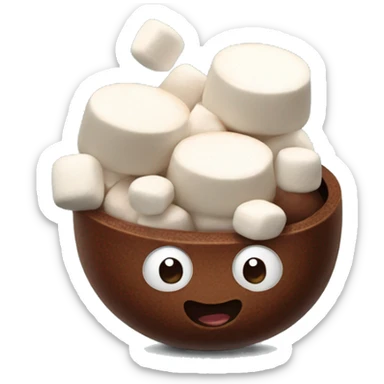 cacao with marshmallows  sticker