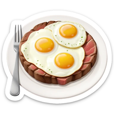 Steak and eggs  sticker