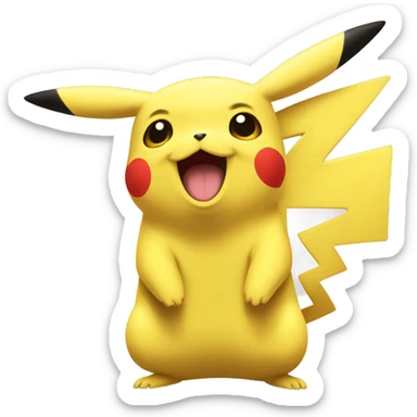 pikachu en colère sticker