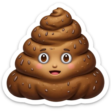 Poop sticker