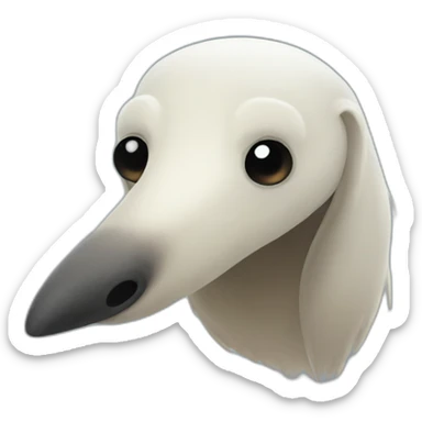 Anteater but it's a ghost sticker