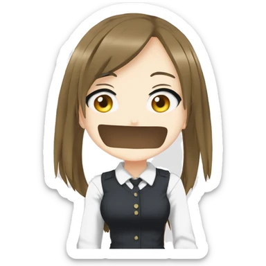 azusa from k-on, with ca sticker