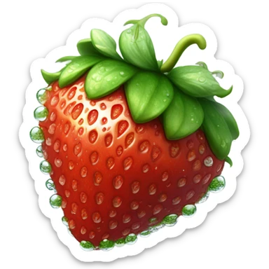 snug strawberry sticker