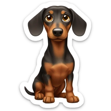 Dashund dog emoji  sticker