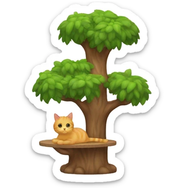 Cat tree sticker