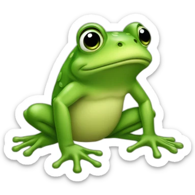 Grenouille calin sticker