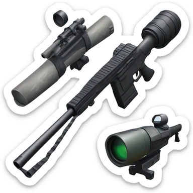 Large sniper rifle sticker
