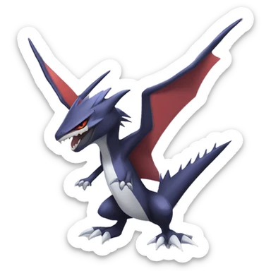 Edgy Cool Nargacuga-Noivern-Latias-Garchomp-Pokémon Full Body sticker