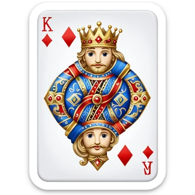 king of diamonds sticker