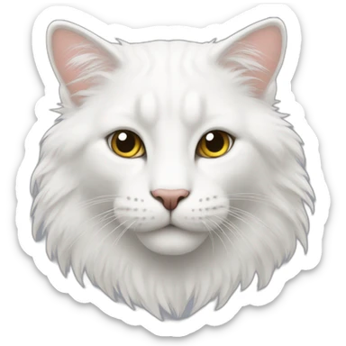 white main coone sticker