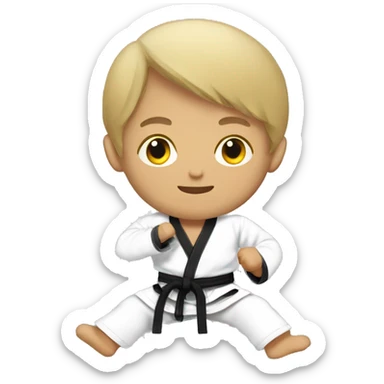Jiujitsu kid sticker