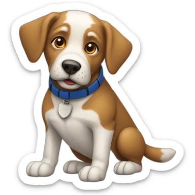 Chien qui joue au rugby sticker