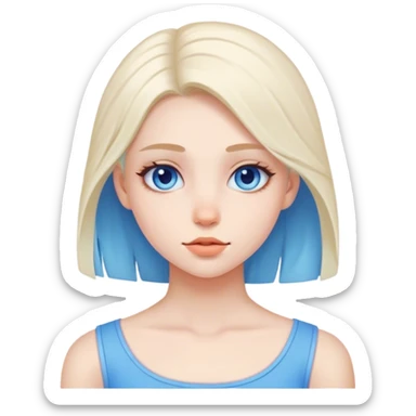 That girl vibe blue sticker