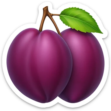 plum sticker
