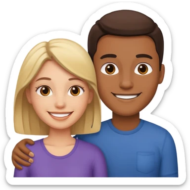 Wellnes couple sticker