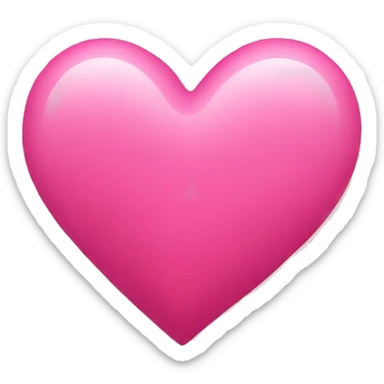 pink heart sticker