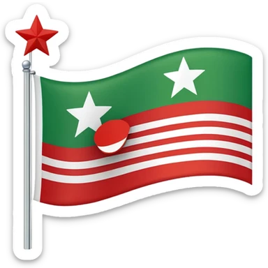 Tschetschenische Flagge  sticker