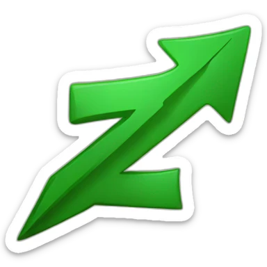 green arrow pointing up sticker