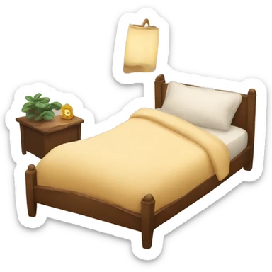 Cozy bed sticker