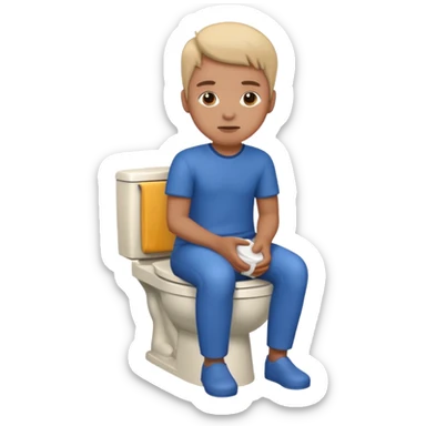 Sat on the toilet sticker