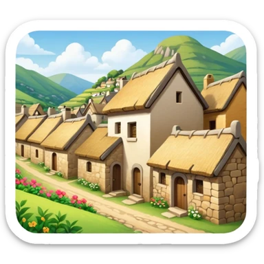 Villege Asthatic sticker