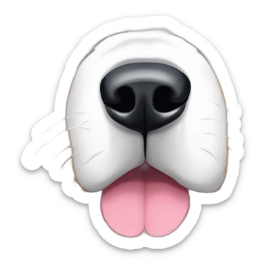 sad bernese mountain dog sticker