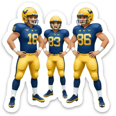 West Virginia football sticker