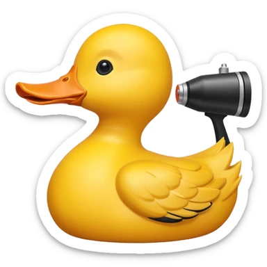 carnival shooting duck sticker