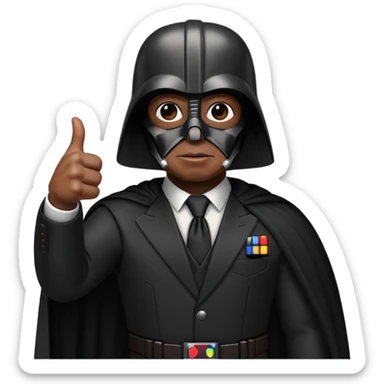 Darth Vader thumb up emoji   sticker
