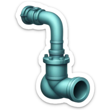 large water pipe sticker