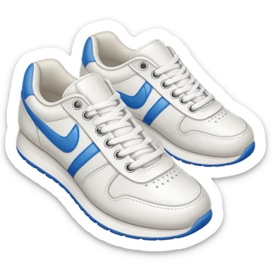 an ios genmoji for a pair of white sneakers  sticker