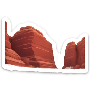Red rocks sticker
