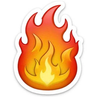 Emoji representation of a custom paint job with flames and metallic gradient sticker